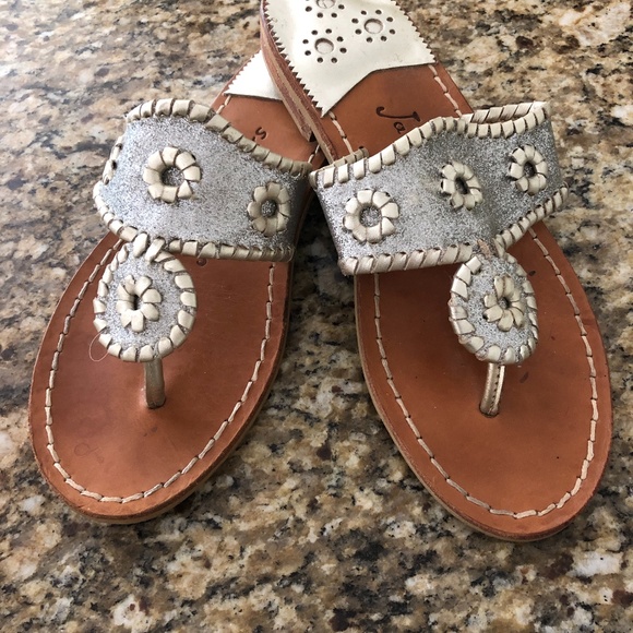 Jack Rogers Shoes - Jack Rogers Metallic Flat Sandals